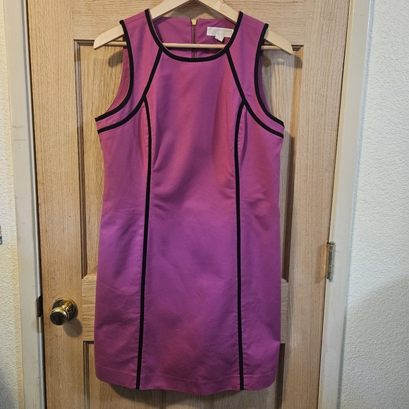 MICHAEL Micheal Kors Fuchsia & Black dress size 12 - Picture 1 of 4